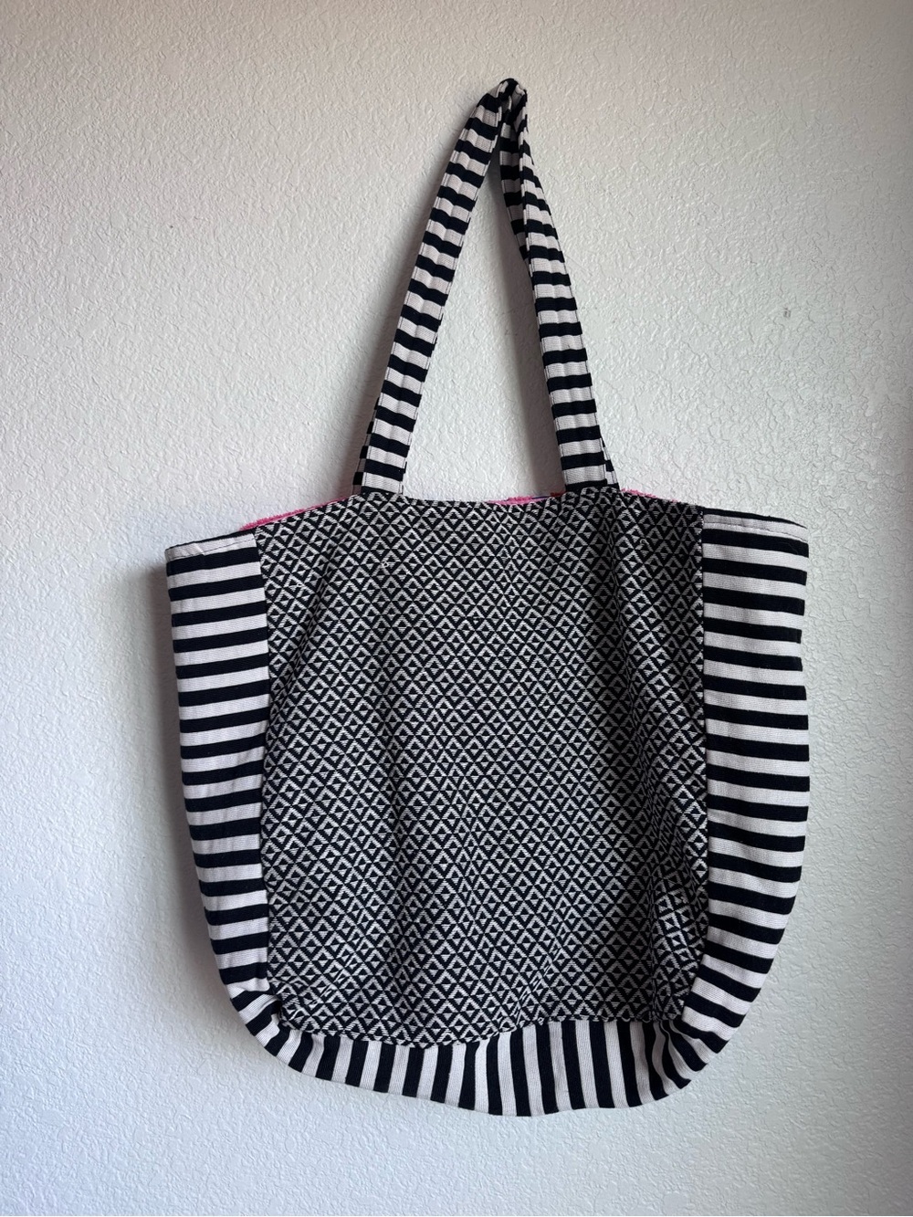 Colorful Geometirc Pattern Tote Bag - Picture 2 of 6